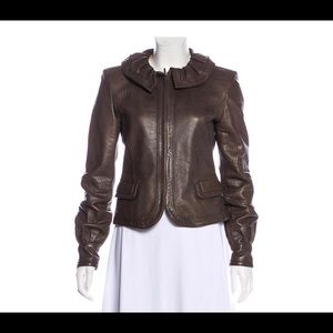 Fendi leather jacket